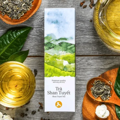 Trà shan tuyết cổ thụ - Trà cao cấp từ vùng núi 1.500m 3 Bộ trà shan tuyết cao cấp